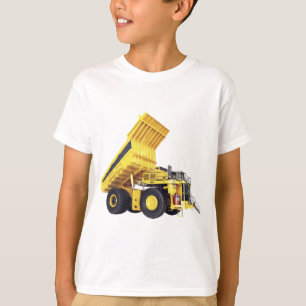 Maquinaria pesada camiseta del niño