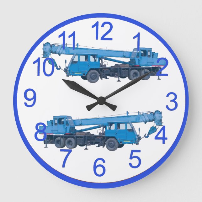 Maquinaria pesada Reloj de pared acrílico (Anverso)