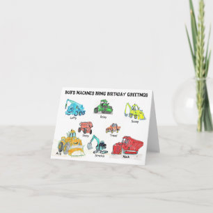 Máquinas de construcción de personalizados Tarjeta