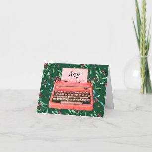 Máquinas de escribir retro personalizadas Navidade
