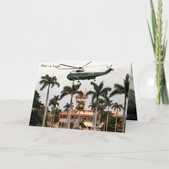 Mar-a-Lago Trump 🎉 50.ª tarjeta fotográfica de cu (Anverso)