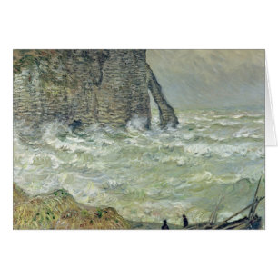 Mar agitado de Claude Monet el en Etretat, 1883