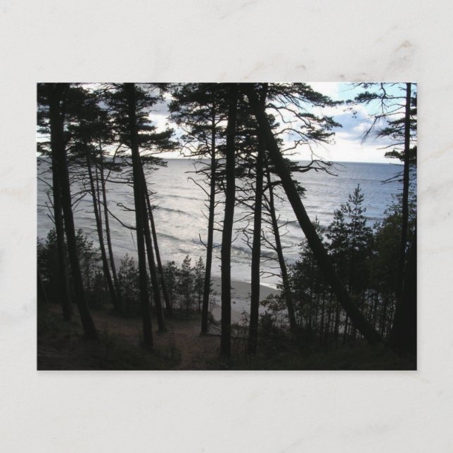 Mar Báltico costa de Klaipeda Lituania postal (Anverso)