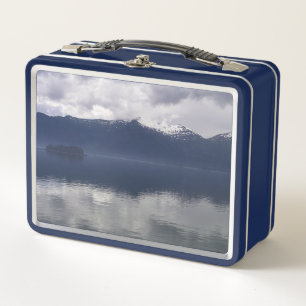 Mar de Alaska en tonos azules