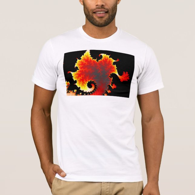 Mar de la Lava - Camiseta fractal (Anverso)