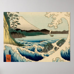 Mar de Satta Hiroshige Arte Japonés