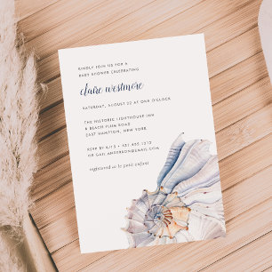 Mar   Invitación náutica a Baby Shower