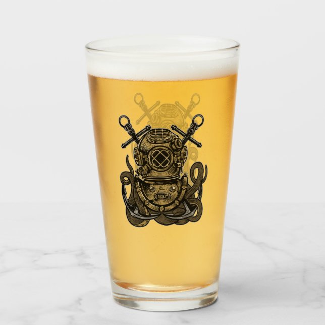 Mar Profundo, buceo Ocean Bell, pulpo, ancla (Anverso (lleno))