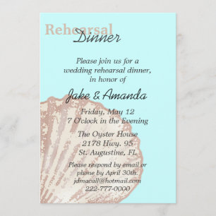Mar Shell que casa la invitación de la cena del