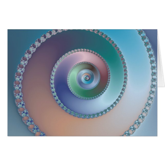 Mar Shell - tarjeta del fractal (Anverso (Horizontal))