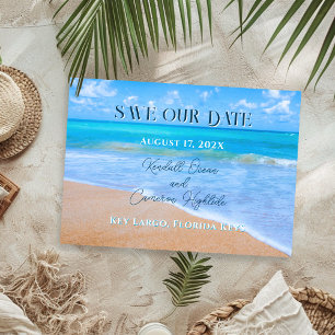 Mar turquesa Salve Nuestra Invitación Boda de fech