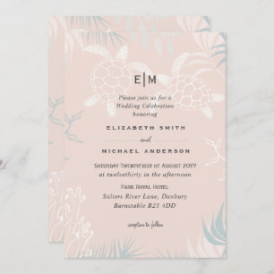 MAR Turtles BEACH Boda Coral Verde azulado Turques