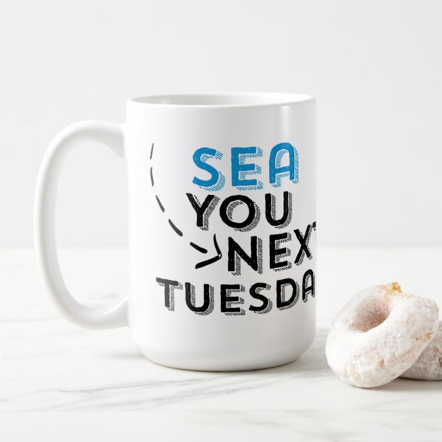 Mar usted el próximo martes taza de café (Con donut)