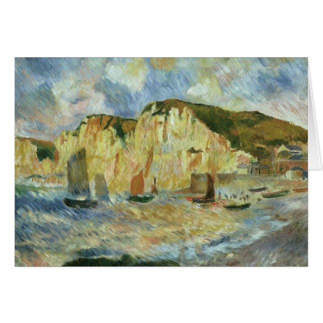 Mar y acantilados por Pierre Renoir, Bella Artes d (Anverso (Horizontal))