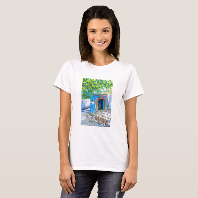 marakech hermosa ciudad marroquí pintar camiseta (Anverso completo)