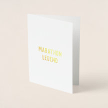 Marathon Legend felicitaciones tarjeta de buena su