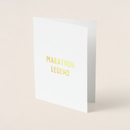 Marathon Legend felicitaciones tarjeta de buena su