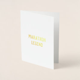 Marathon Legend felicitaciones tarjeta de buena su