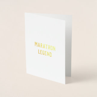 Marathon Legend felicitaciones tarjeta de buena su