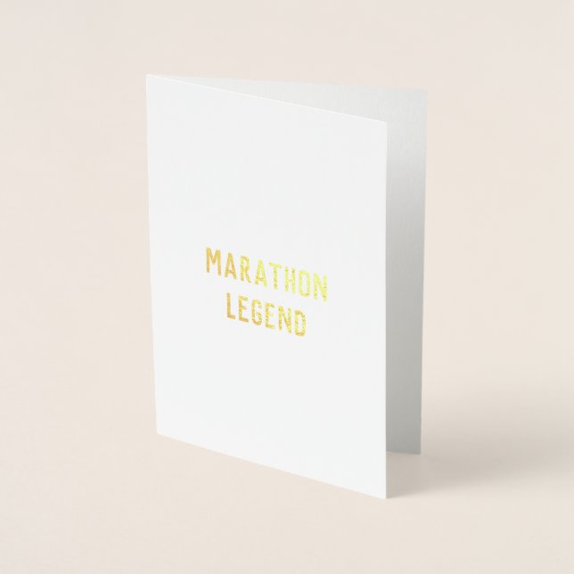 Marathon Legend felicitaciones tarjeta de buena su (Anverso)
