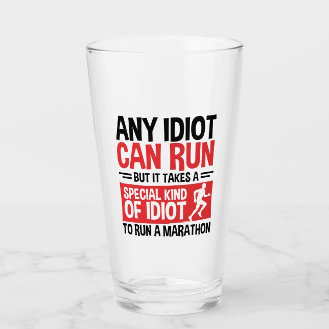 Marathon Runner Cualquier idiota puede correr (Anverso)