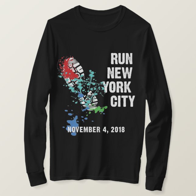 Maratón 2018 de las camisetas de NYC (Anverso del diseño)