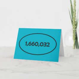 ¡Maratón con tarjeta de felicitación de pulgada!