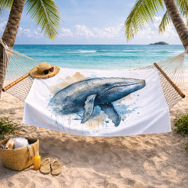 Maravilla de ballena acuarela