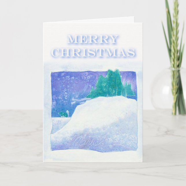 Maravilla de la tarjeta de Navidad de Susan M. (Anverso)