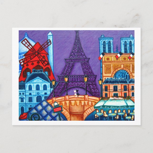 Maravillas de la tarjeta postal de París (Anverso)