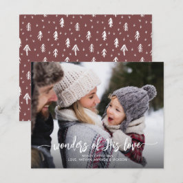 Maravillas de su tarjeta de feriado de Navidades d