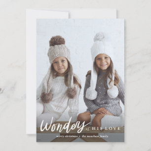Maravillas de su tarjeta de fotos de navidad de am