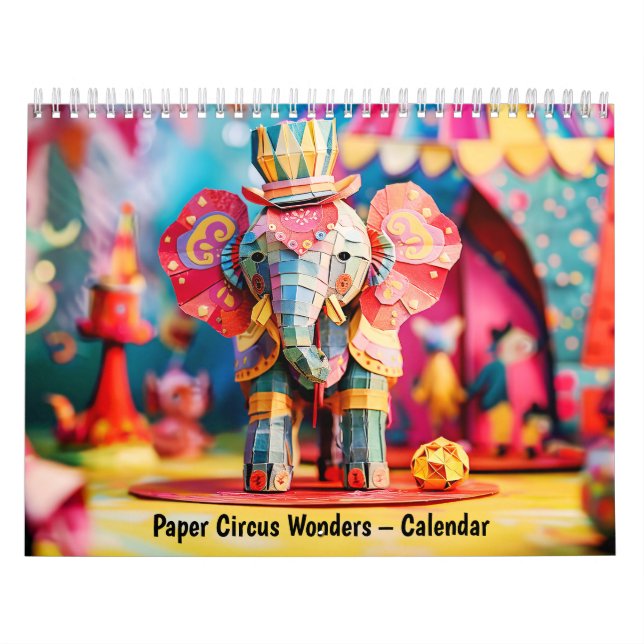 Maravillas del Circo de Papel – Calendario (Tapa)