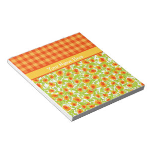 Maravillas y libreta anaranjadas de la guinga del