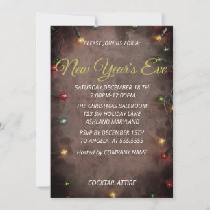 Maravillosa, asombrosa, espumosa invitación de Año