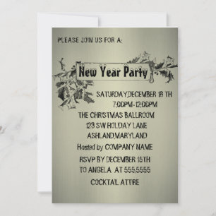 Maravillosa e impresionante invitación de Año Nuev