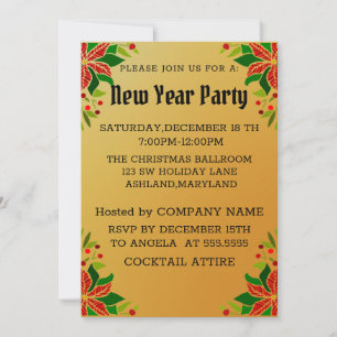 Maravillosa e impresionante invitación para Año Nu