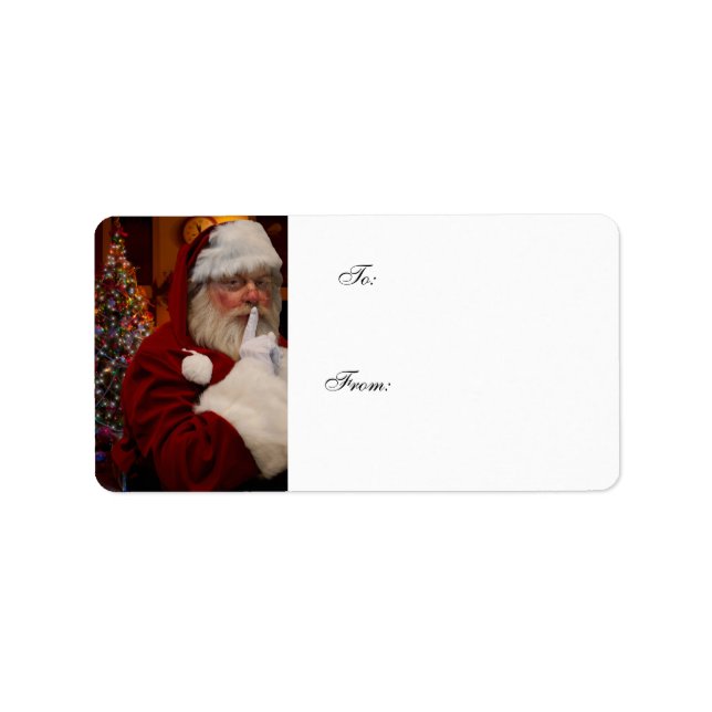 Maravillosa etiqueta de regalos de Navidad (Frente)