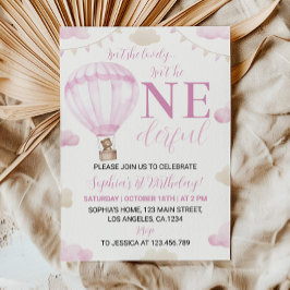 Maravillosa invitación de cumpleaños a los globos