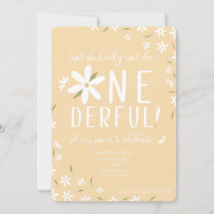 Maravillosa invitación para el primer cumpleaños