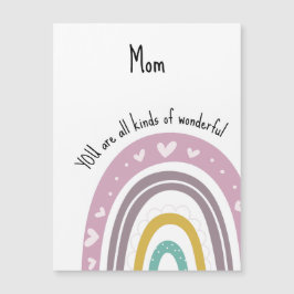 Maravillosa mamá Corazón Púrpura Arcoiris