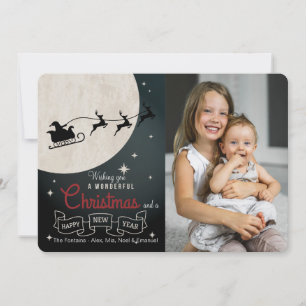 Maravillosa tarjeta de fotos de Navidad