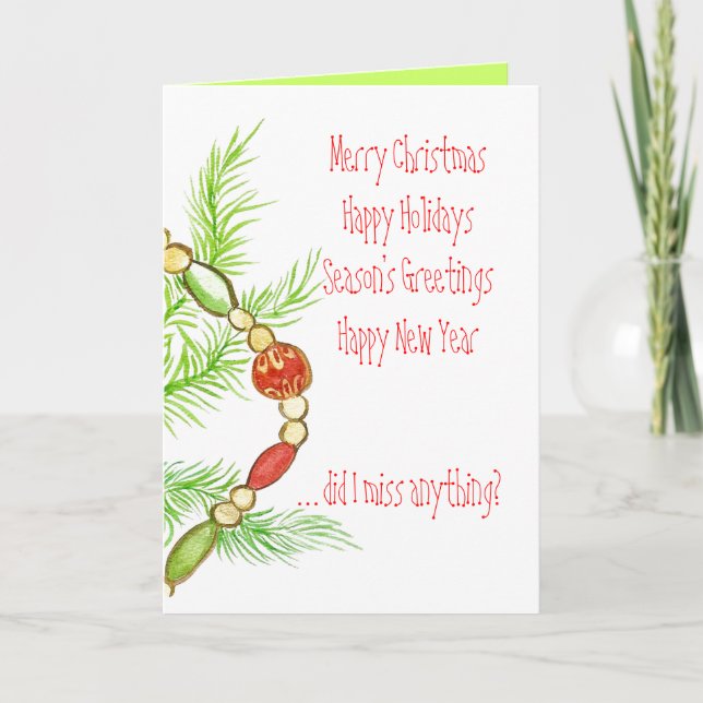 Maravillosa tarjeta de vacaciones (Anverso)