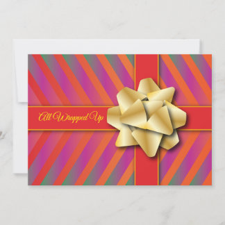 Maravillosa tarjeta plana de fiestas