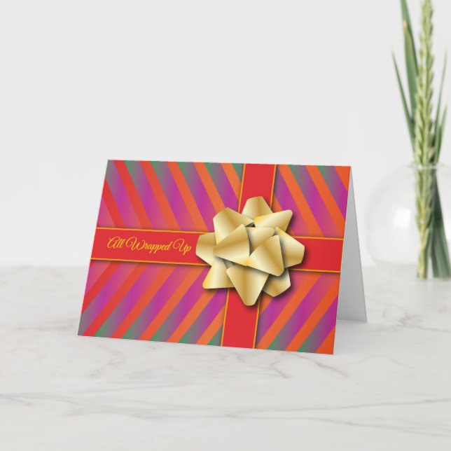 Maravillosa tarjeta plegable de festiva (Anverso)