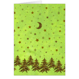 Maravilloso árbol de Navidad, estrellas en papel a