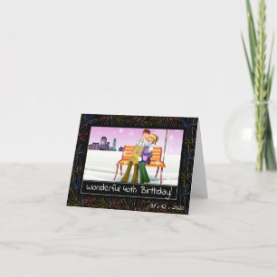 Maravilloso cumpleaños a mi tarjeta de felicitació