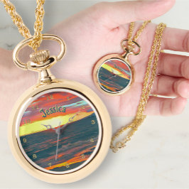 Maravilloso Día 1490 Reloj de collar