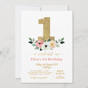 Maravilloso   Maravilloso   invitación de primer c