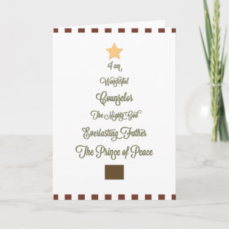 Maravilloso, tarjeta de Navidad del consejero